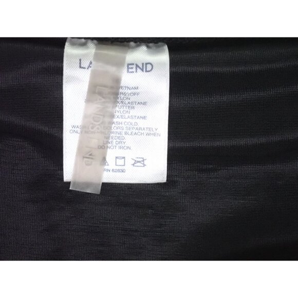Lands' End Swim Skirt Skort Women 16 Black Modest Casual Classic‎ - Picture 3 of 4